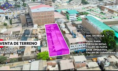 Venta Terreno / Lote en Barrios Altos S/ 2,471,558