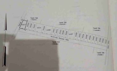 DIJUAL TANAH KAVLING JALAN RAYA PAKUPARI GRESIK LOKASI CIAMIK STRATEGIS