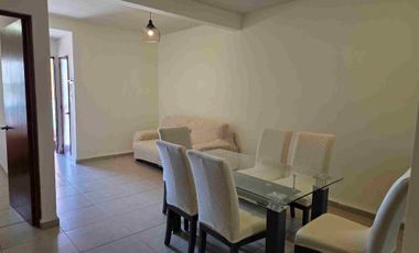 departamento amueblado planta baja, fraccionamiento zirandaro