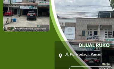 Ruko dijual di Sidomulyo Barat, Tuah Madani, Pekanbaru, Binawidya, Riau