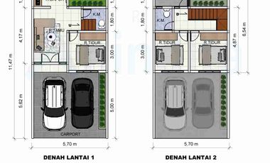 RUMAH DI TIMUR JAKARTA BISA KPR TANAH LUAS, FREE BIAYA2 FREE CANOPY PAGAR