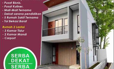 Townhouse 2 Lantai Premium BATA MERAH - 5 Menit Ke Summarecon Bekasi