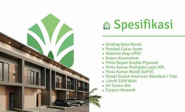 Townhouse 2 Lantai Premium BATA MERAH - 5 Menit Ke Summarecon Bekasi