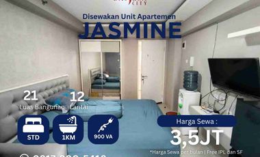 Sewa studio furnished apartemen Bassura City tower Jasmine siap huni