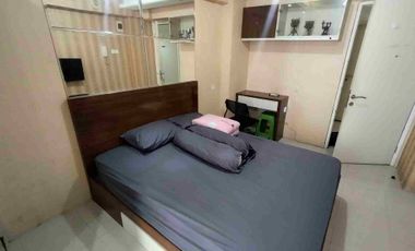 Sewa studio furnished apartemen Bassura City tower Edelweiss siap huni ada water heater