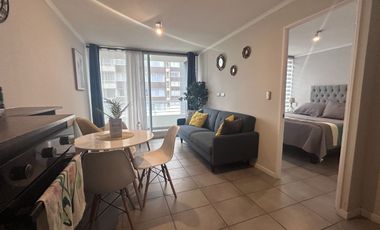 Arriendo departamento amoblado de un ambiente de marzo a diciembre 2026, sector Puerta del mar, La Serena