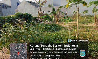 Dijual Tanah Luas 600 m2 di Hankam, Karang Timur, Tangerang
