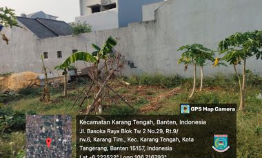 Dijual Tanah Luas 600 m2 di Hankam, Karang Timur, Tangerang