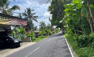 BUC Dijual Tanah strategis dekat dengan objek wisata dan resort ternama Desa Payangan Gianyar.