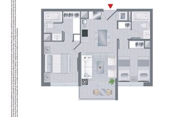 I. HOLZAPFEL #1070 | ¡EXCLUSIVIDAD! Departamento 2D2B en La Cisterna