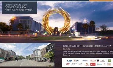 ruko new galleria extension harga perdana