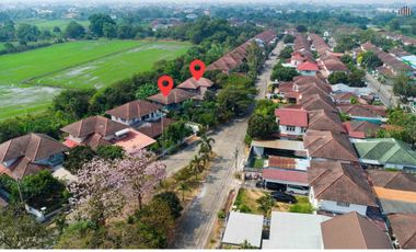 Two Adjacent Detached Houses for Sale – Nimit Mai, Khlong Sam Wa Total land nearly 200 sq.wah. Designed for shared living with privacy.