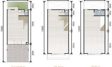 Ruko Conifera 3lt luas 75m 5x15 Metland Menteng Cakung