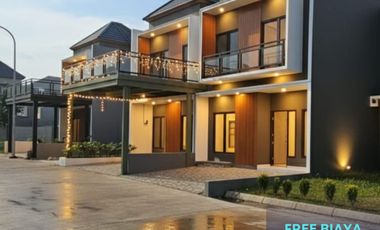 RUMAH CLUSTER MEWAH PINGGIR JALAN UTAMA AKSES JALAN LEBAR DEKAT TOL JORR, BEBAS BANJIR