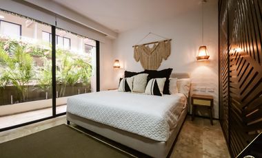 Venta Departamento Amueblado en Tulum | 1 Recámara | Alberca y Rooftop
