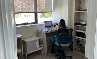 ARRIENDO OFICINA 28M2, DOS PRIVADOS ,ESTACIONAMIENTO, EN LAS CONDES METRO MANQUEHUE