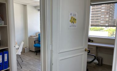ARRIENDO OFICINA 28M2, DOS PRIVADOS ,ESTACIONAMIENTO, EN LAS CONDES METRO MANQUEHUE