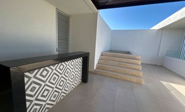 PH de 2 recámaras, sin muebles, con Roof privado y jacuzzi, en Temozon.