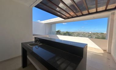 PH de 2 recámaras, sin muebles, con Roof privado y jacuzzi, en Temozon.