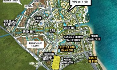 Disewa Tanah Komersial Wall Street Avenue Pantai Indah Kapuk 2