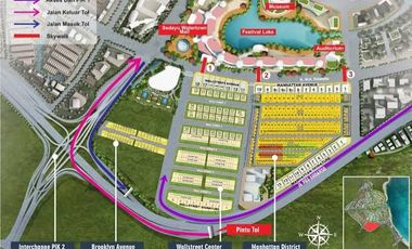 Disewa Tanah Komersial Wall Street Avenue Pantai Indah Kapuk 2