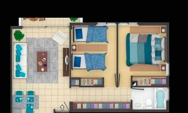 VENDO DEPARTAMENTO 2D y 1B EN ALGARROBO