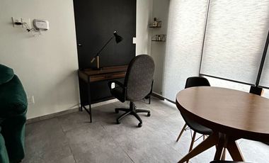 Loft totalmente amueblado, nuevo para una sola persona. Todos los servicios incluidos.