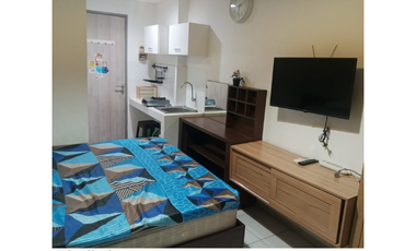 disewakan bulanan apartemen studio akasa full furnished termurah tangerang bsd pure living Furniture lengkap alam sutera bumi Serpong damai