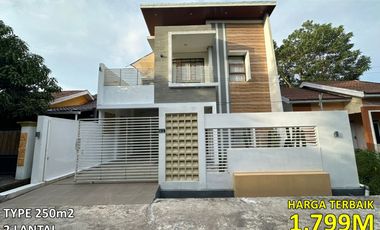 villa mewah type 250/160m2 2lt di panorama trikora banjarbaru