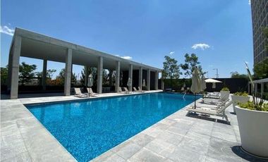 RENTA. Santa Fe Juriquilla - Departamento semiamueblado, 3 recámaras área de TV