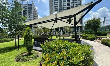 Departamento amueblado en planta baja, 3 recámaras, RENTA - Santa Fe Juriquilla