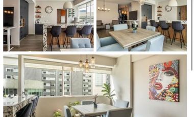 Santa Fe Frente Hospital ABC Departamento Semi amueblado