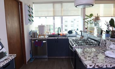 Santa Fe Frente Hospital ABC Departamento Semi amueblado