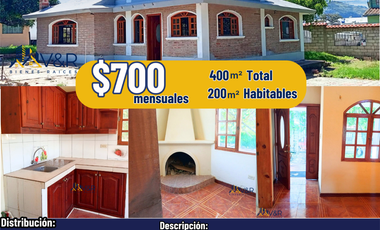 Casa en arriendo, renta, alquiler sector Tumbaco- El arenal