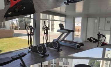 SE RENTA MODERNO Y AMPLIO DEPARTAMENTO CON AMENIDADES COMO ELEVADOR, ALBERCA, GYM Y COWORKING EN CUAUTLANCINGO, PUEBLA