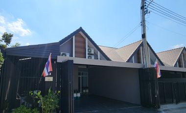 Single-Storey Corner House for Sale in Ayutthaya City  Near Central Ayutthaya – Ayutthaya City Park  Brand-new, Move-in Ready, Fully Furnished