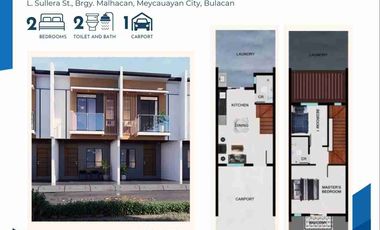 Townhouse for sale in Salud Street, Malhacan, Meycauayan, Bulacan