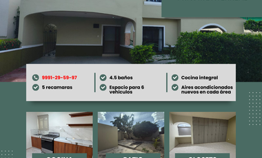 CASA EN RENTA EN MÉRIDA – PRIVADA MONTERREAL