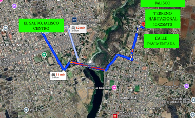 TERRENO EN VENTA EL SALTO JUANACATLAN