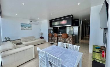 SAN LORENZO: ACOGEDOR DEPARTAMENTO FRENTE AL MAR CON PISCINA