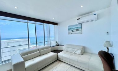 SAN LORENZO: ACOGEDOR DEPARTAMENTO FRENTE AL MAR CON PISCINA