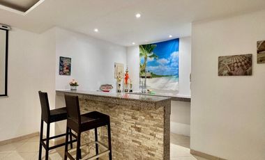 SAN LORENZO: ACOGEDOR DEPARTAMENTO FRENTE AL MAR CON PISCINA