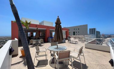 SAN LORENZO: ACOGEDOR DEPARTAMENTO FRENTE AL MAR CON PISCINA