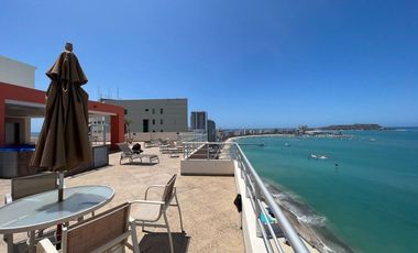 SAN LORENZO: ACOGEDOR DEPARTAMENTO FRENTE AL MAR CON PISCINA