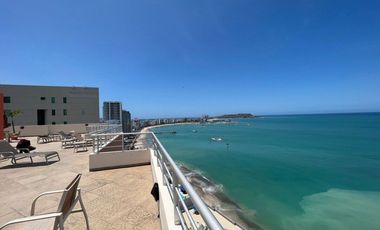 SAN LORENZO: ACOGEDOR DEPARTAMENTO FRENTE AL MAR CON PISCINA