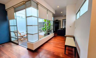 RENTA PENTHOUSE CON ROOF GARDEN PRIVADO Y AMUEBLADO EN NUEVO LEON CONDESA