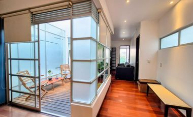 RENTA PENTHOUSE CON ROOF GARDEN PRIVADO Y AMUEBLADO EN NUEVO LEON CONDESA