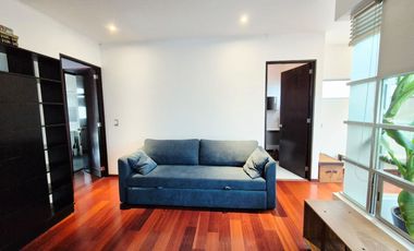 RENTA PENTHOUSE CON ROOF GARDEN PRIVADO Y AMUEBLADO EN NUEVO LEON CONDESA