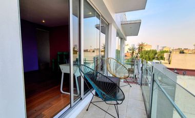 RENTA PENTHOUSE CON ROOF GARDEN PRIVADO Y AMUEBLADO EN NUEVO LEON CONDESA
