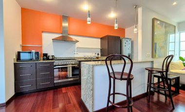 RENTA PENTHOUSE CON ROOF GARDEN PRIVADO Y AMUEBLADO EN NUEVO LEON CONDESA